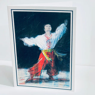 Fay St. Marie - Card - "Male Ukrainian Dancer #2" -  - Card - McMillan Arts Centre & MAC Box Office