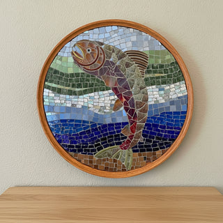 Debra Hagen - Mosaic - "Top Bridge" - 14.5" diameter -  -  - McMillan Arts Centre & MAC Box Office