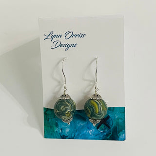 Lynn Orriss - Earrings - Green - Large ball -  - Jewellery - McMillan Arts Centre & MAC Box Office