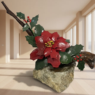 Penny Marshall - Mixed Media - Single Poinsettias -  - Mixed Media - McMillan Arts Centre & MAC Box Office