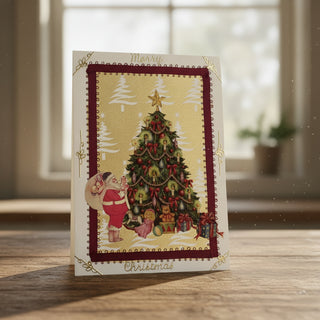 Penny Marshall - Christmas Card - Christmas Tree with Santa -  - Christmas Card - McMillan Arts Centre & MAC Box Office