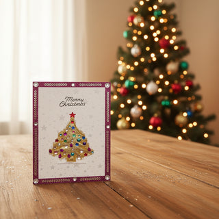Penny Marshall - Christmas Card - Gold Christmas Tree -  - Christmas Card - McMillan Arts Centre & MAC Box Office