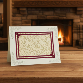 Penny Marshall - Christmas Card - Swirls of Gold -  - Christmas Card - McMillan Arts Centre & MAC Box Office
