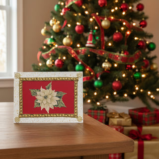 Penny Marshall - Christmas Card - White Poinsettia -  - Christmas Card - McMillan Arts Centre & MAC Box Office