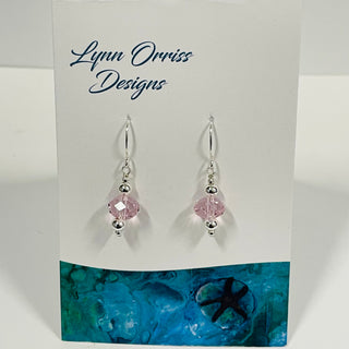 Lynn Orriss - Earrings - Pink Crystal -  - Jewellery - McMillan Arts Centre & MAC Box Office