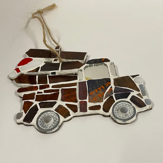 Deidre Michael - Christmas Ornament - Mosaic Truck -  - Mosaic - McMillan Arts Centre & MAC Box Office