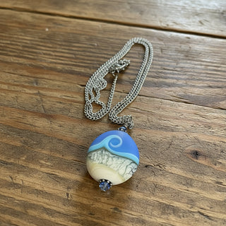 Garry White (Glass in Motion) - Necklace - Lampwork pendant - Oval - 18" chain -  - Jewellery - McMillan Arts Centre & MAC Box Office