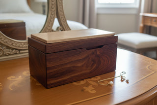 Gary Clark - Wood - Jewellery Box -Caribbean Rosewood & Curly Maple -  - Wood - McMillan Arts Centre & MAC Box Office