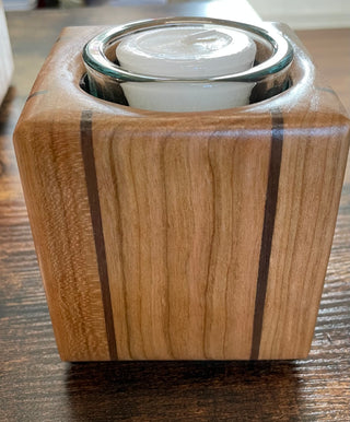 Gary Clark - Wood - Candle Holder- Square