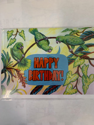 Andrea Walters - Card - 3 Parrots Happy Birthday -  -  - McMillan Arts Centre & MAC Box Office