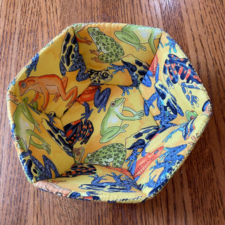 Monika Easy - Textile - Bowl - Frogs - 7" diameter -  - Textile - McMillan Arts Centre & MAC Box Office