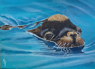 Beverly Simpson - Acrylic - "Just Above the Blue" - 12" x 9" -  - Acrylic - McMillan Arts Centre & MAC Box Office