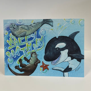 Andrea Walters - Card - Orca Birthday -  - Card - McMillan Arts Centre & MAC Box Office