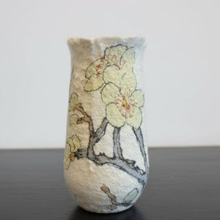 Darrell Giraldeau - Fibre Art - Felted vase with glass insert -  - Fibre Art - McMillan Arts Centre & MAC Box Office