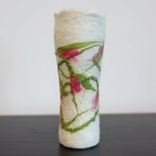 Darrell Giraldeau - Felted Vase  with glass insert -  - Fibre Art - McMillan Arts Centre & MAC Box Office