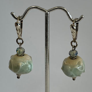 Mary Flores - Earrings Sterling Silver ear wires, porcelain beads & crystals -  - Jewellery - McMillan Arts Centre & MAC Box Office