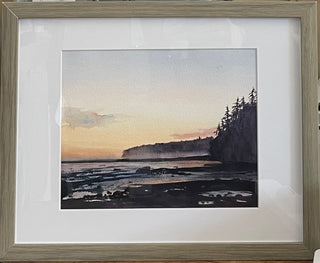 Diane Michelin - Watercolour Painting - "Wall Beach" - 15.25" x 12" -  - Painting - McMillan Arts Centre & MAC Box Office