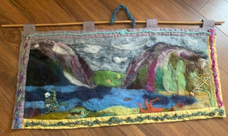 Jeanette Niet - Cameron Lake - Wall Hanging  30"x15" -  -  - McMillan Arts Centre & MAC Box Office