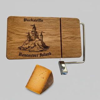 Colin Parker - Wood Cheese Board -SandCastle motif 10"x5.5" (Copy) -  -  - McMillan Arts Centre & MAC Box Office