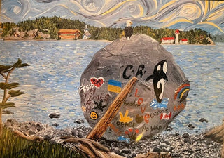Robert Ayden - Card - The Big Rock that was a Bear