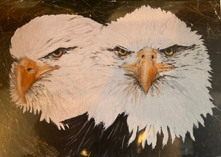 Robert Ayden - Card - For Life Eagle Couple, Nesting
