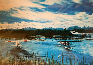 Robert Ayden - Card - Floatplane Traffic in CR Estuary