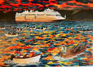 Robert Ayden - Card - Sunset at the Tyee Pool