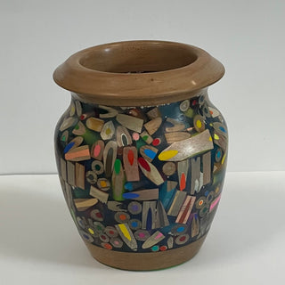 Gordon Grenon - Wood - Coloured Pencil Bowl - 4.5" x 3" -  - Wood - McMillan Arts Centre & MAC Box Office