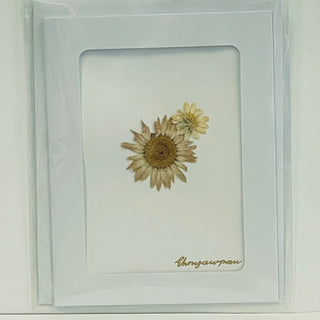 Ehnyawpaw Johidee - Card - Dried Flowers - 4.5" x 5.5" -  - Card - McMillan Arts Centre & MAC Box Office