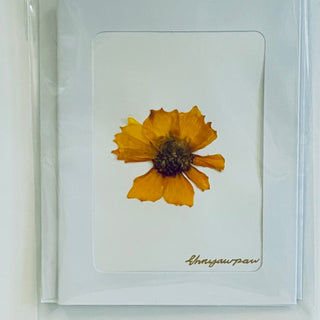 Ehnyawpaw Johidee - Card - Dried Flowers - 4.5" x 5.5" -  - Card - McMillan Arts Centre & MAC Box Office