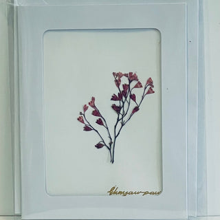 Ehnyawpaw Johidee - Card - Dried Flowers - 4.5" x 5.5" -  - Card - McMillan Arts Centre & MAC Box Office