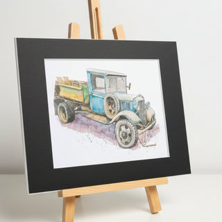Bruce Suelzle - Print - Blue Truck -  - Print - McMillan Arts Centre & MAC Box Office