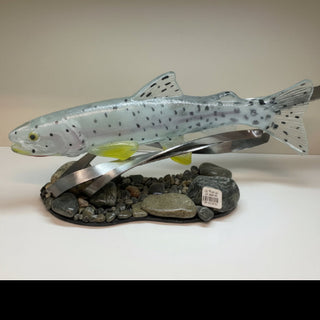 Christopher Smith - Glass -Cutthroat Trout 14.5" long -  - Glass Art - McMillan Arts Centre & MAC Box Office