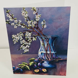 Joane Moran - Card - Plums and Blossoms -  - Card - McMillan Arts Centre & MAC Box Office