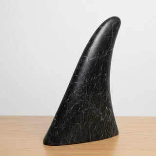 Ian Howie - Carving - Orca Dorsal Fin - 8" tall - Carmanah Black Marble, Franklin River Valley -  - Carving - McMillan Arts Centre & MAC Box Office