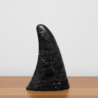 Ian Howie - Carving - Orca Dorsal Fin - 6" tall - Carmanah Black Marble, Franklin River Valley -  - Carving - McMillan Arts Centre & MAC Box Office