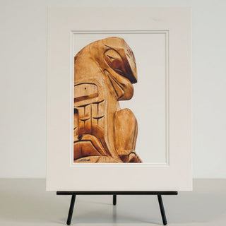 Gerald Fuller - Print - Carving by Clifford George, 11" x 14" on foam core board -  - Indigenous Art - McMillan Arts Centre & MAC Box Office