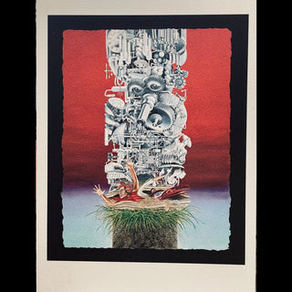 Ice Bear - Print - Weighed down by technology -  - Art Print - McMillan Arts Centre & MAC Box Office