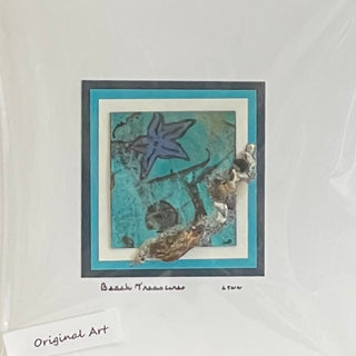 Lynn Orriss - Card - Original alchohol ink painting with drift wood -"Beach Treasures" -  - Card - McMillan Arts Centre & MAC Box Office