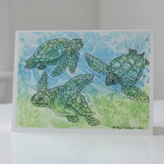 Kathryn Ellis Collins - Card -Swimming Turtles -  - Card - McMillan Arts Centre & MAC Box Office