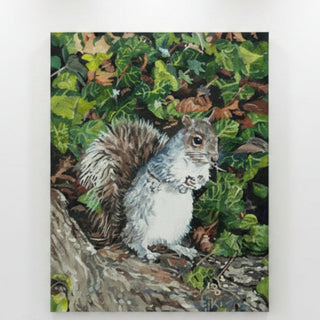Tiki Westnedge - Painting -"Squirrel in Central Park" -  - Painting - McMillan Arts Centre & MAC Box Office