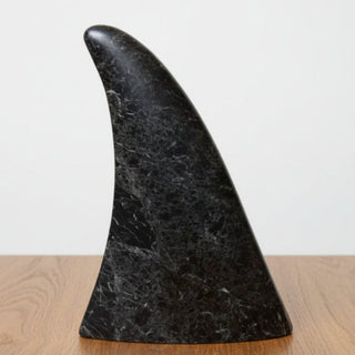 Ian Howie - Carving - Orca Dorsal Fin - 8" tall - Carmanah Black Marble, Franklin River Valley -  - Carving - McMillan Arts Centre & MAC Box Office