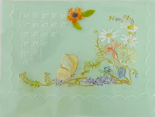 Penny Marshall - Card-  Butterfly & Flowers -  - Card - McMillan Arts Centre & MAC Box Office