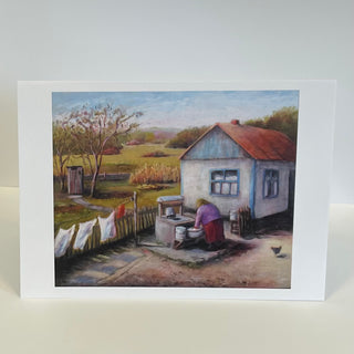 Fay St. Marie - Card -"Washing Day" -  - Card - McMillan Arts Centre & MAC Box Office