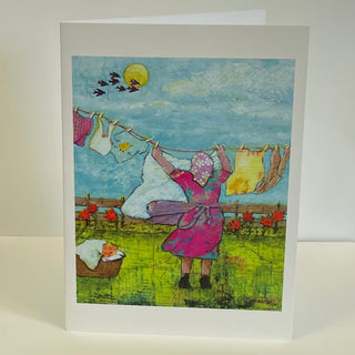 Fay St. Marie - Card -"A Prairie Washing Day" -  - Card - McMillan Arts Centre & MAC Box Office