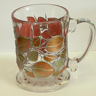 Lori Schiersmann - Pedestal Mug - Peach/Copper/Silver -  - Glass Art - McMillan Arts Centre & MAC Box Office