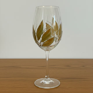 Lori Schiersmann - Wine Glass - Yellow/Gold/Silver -  - Glass Art - McMillan Arts Centre & MAC Box Office
