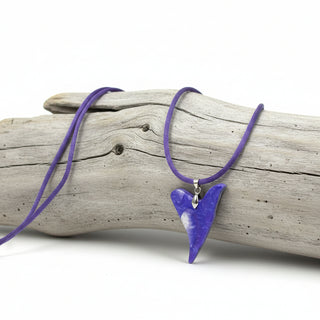 Lynn Orriss- Necklace - Polymer clay heart - Purple -  - Jewellery - McMillan Arts Centre & MAC Box Office