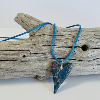 Lynn Orriss - Necklace - Polymer Clay heart -  - Jewellery - McMillan Arts Centre & MAC Box Office