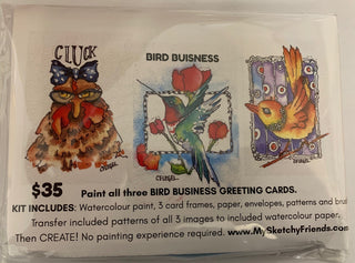Carla Flegel - Card Kit - Bird Business -  - Card - McMillan Arts Centre & MAC Box Office